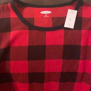 NWT Buffalo plaid thermal top